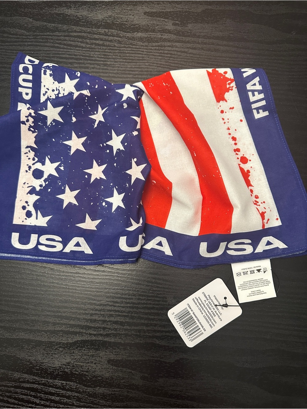 FIFA World Cup 2026 USA Bandana NWT Official Licensed Soccer Fan Scarf - Picture 5 of 7